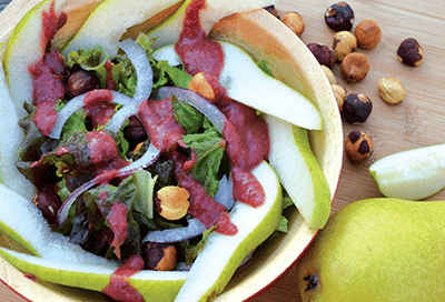 Oregon Pear Hazelnut Salad