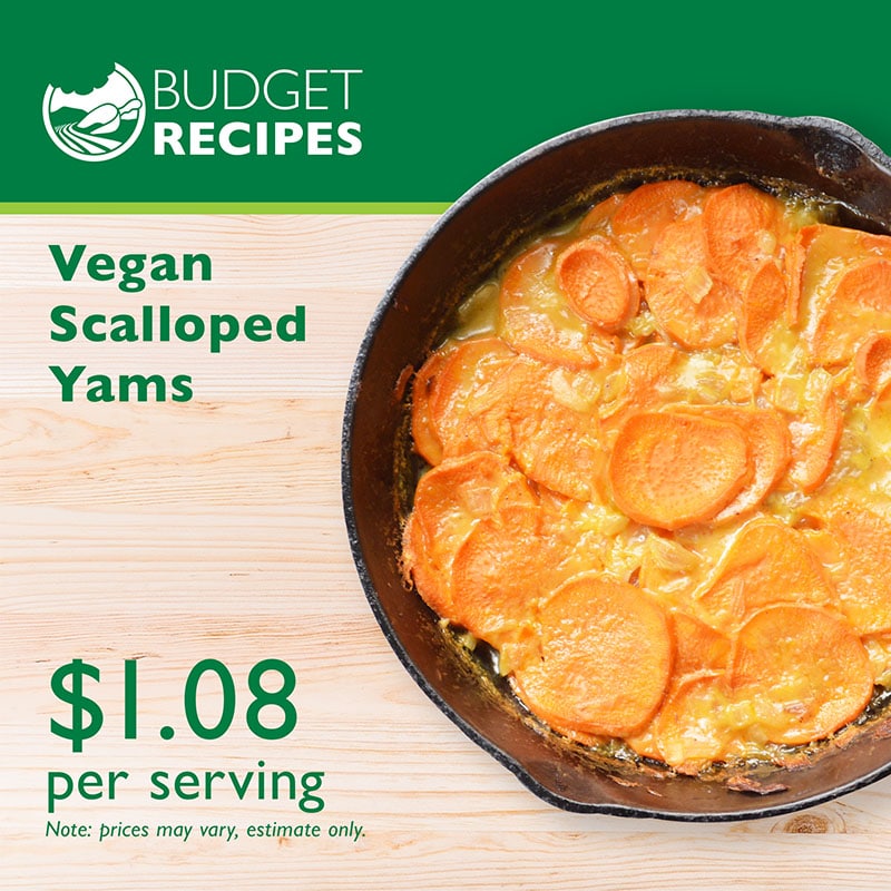 Budget Recipe Scalloped Yams