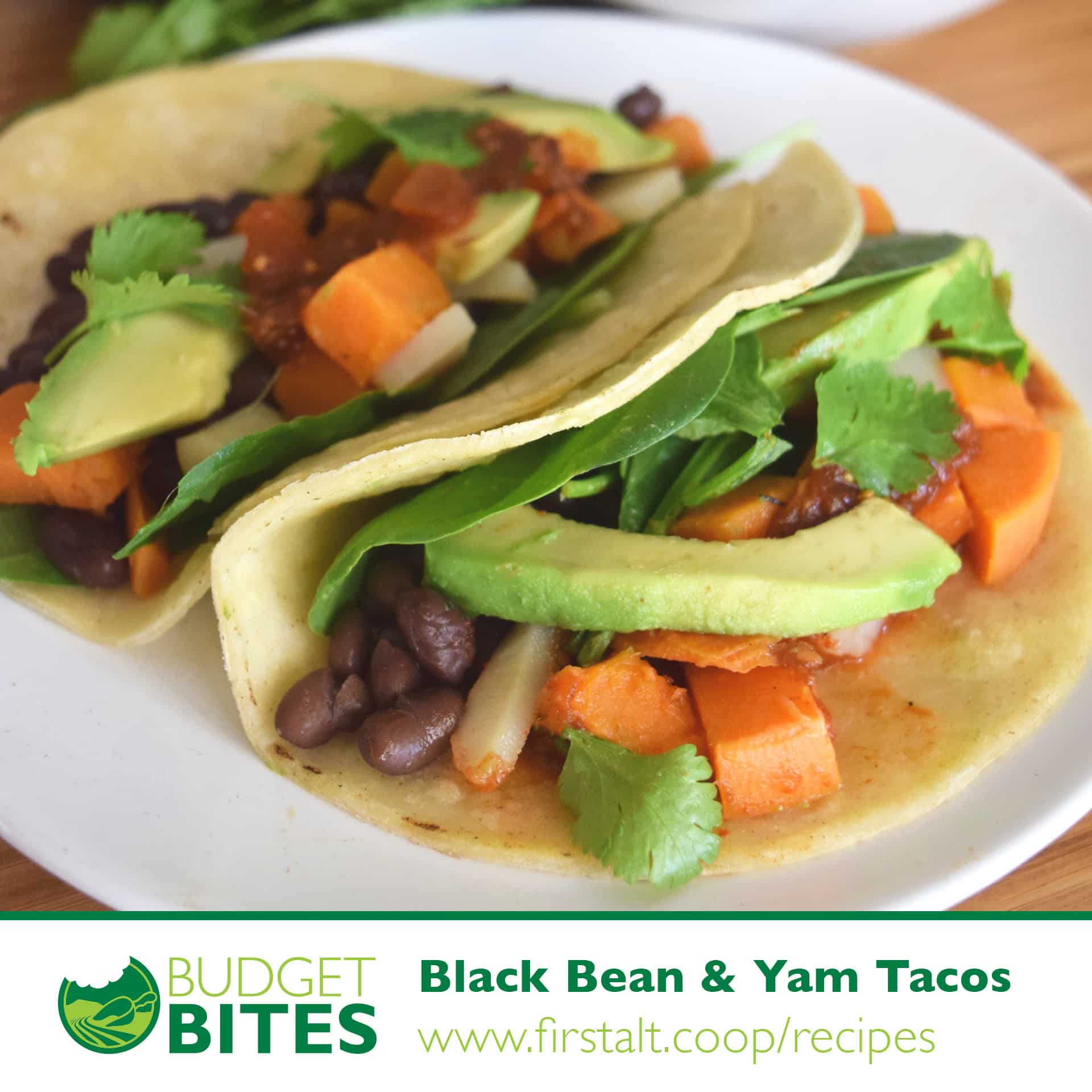 Black Bean Yam Tacos