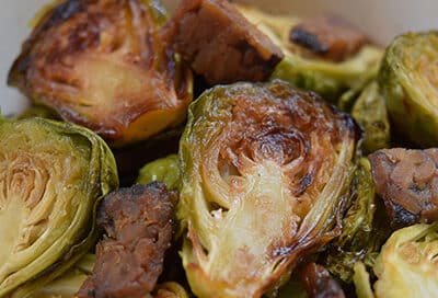 Smoky Tempeh Brussels Sprouts